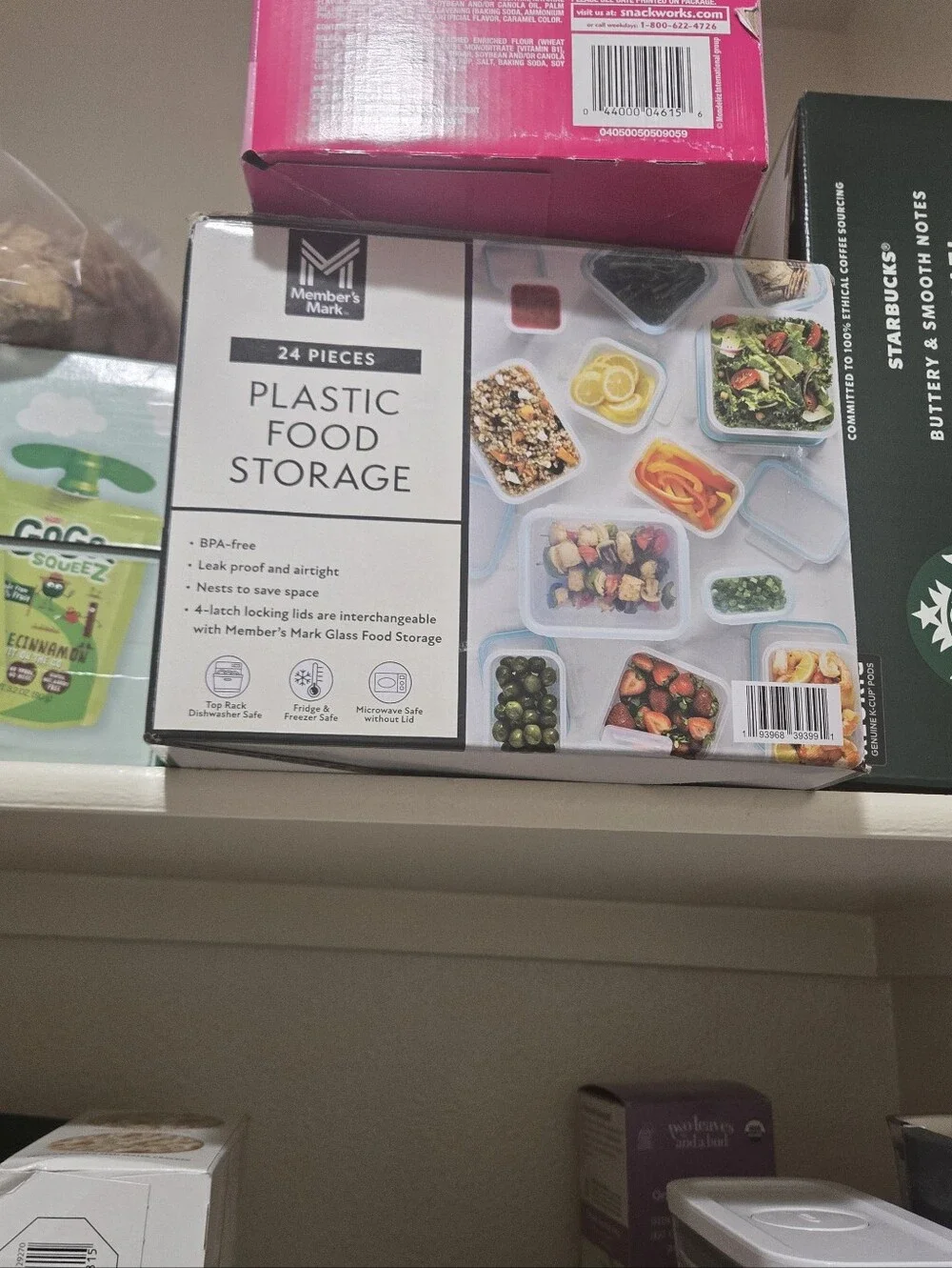 Member's Mark White Plastic Food Storage - 24-Piece Set